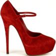 SCARPE ROSSE IN CAMOSCIO